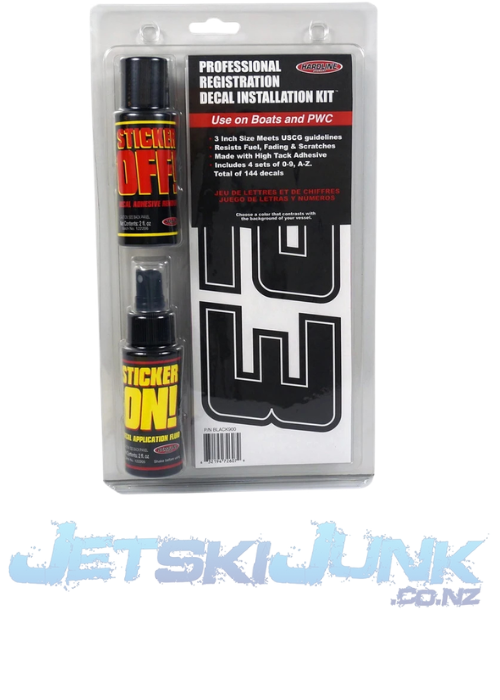 Registration Lettering Installation Kit - Black