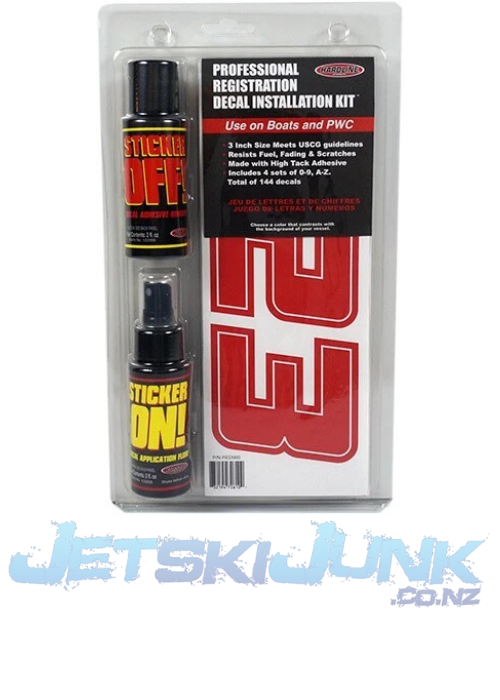 Registration Lettering Installation Kit - Red