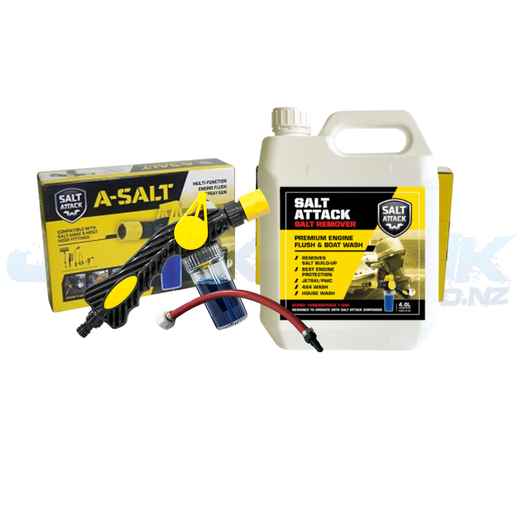 Salt Attack Kit Yamaha/Seadoo/Kawasaki - YAMAHA/RED/4LTR image