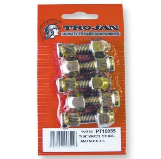 Trojan Trailer Wheel Studs and Nuts image 0