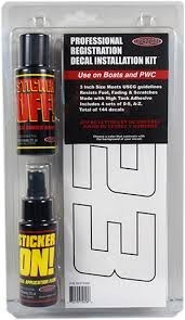 Registration Lettering Installation Kit - White image 0