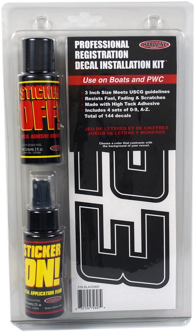Registration Lettering Installation Kit - Black image 0