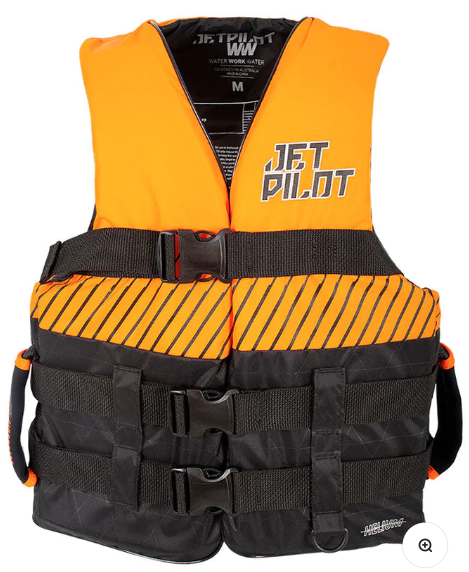 Jet Pilot Helium Unisex Nylon Vest - Black/Orange, S/M image