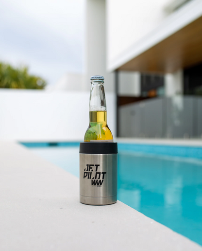 Jet Pilot Stainless Steel Stubbie Cooler image 1