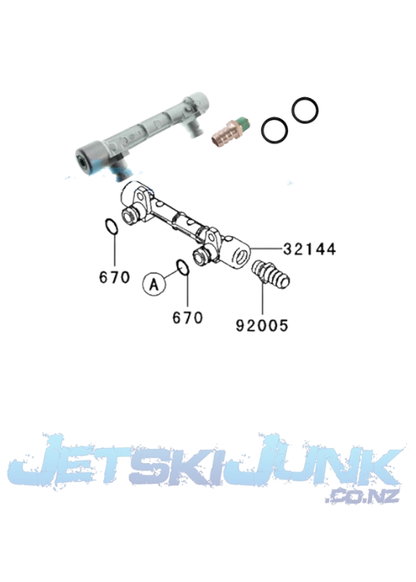 Kawasaki Head Cooling Pipe Assembly