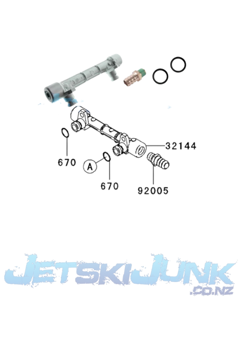 Kawasaki Head Cooling Pipe Assembly