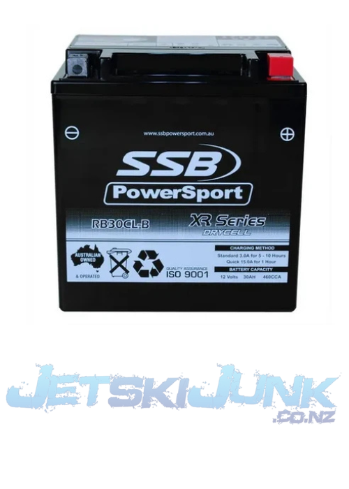Motorcycle And Powersports Battery (YB30CL-B) AGM 12V 30AH 460CCA SSB High Performance