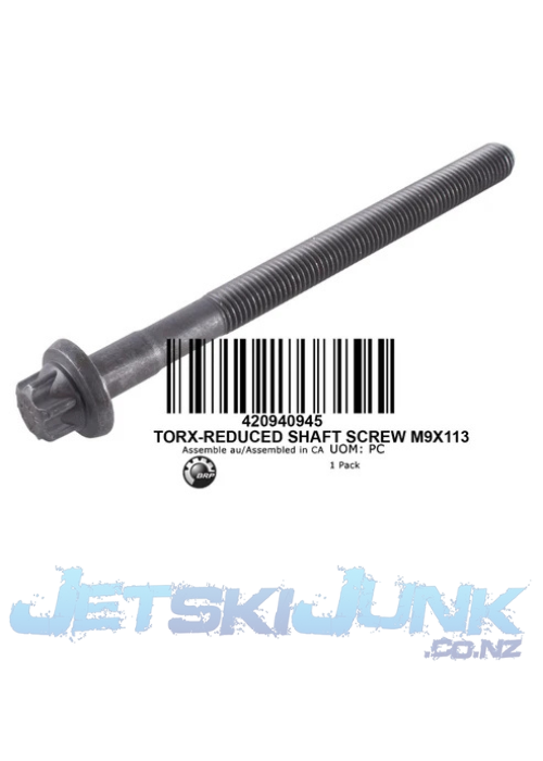 Genuine Sea Doo Torx Reduced Shaft Screw M9x113 - 420940945