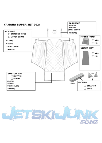 Jettrim Stitched Yamaha 4-Stroke Superjet Mat Kit