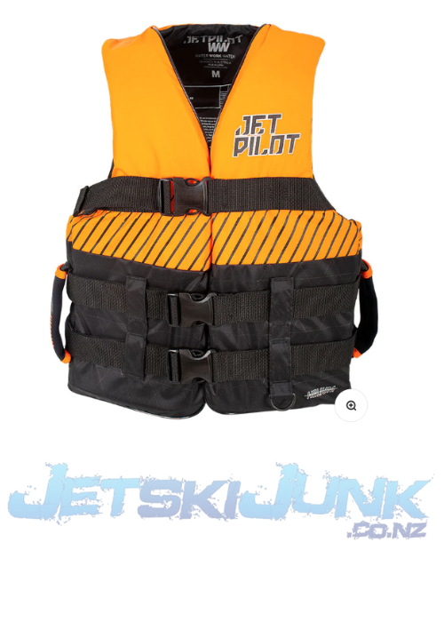 Jetpilot Helium - Mens Nylon Vest - Black/Orange, 3XL
