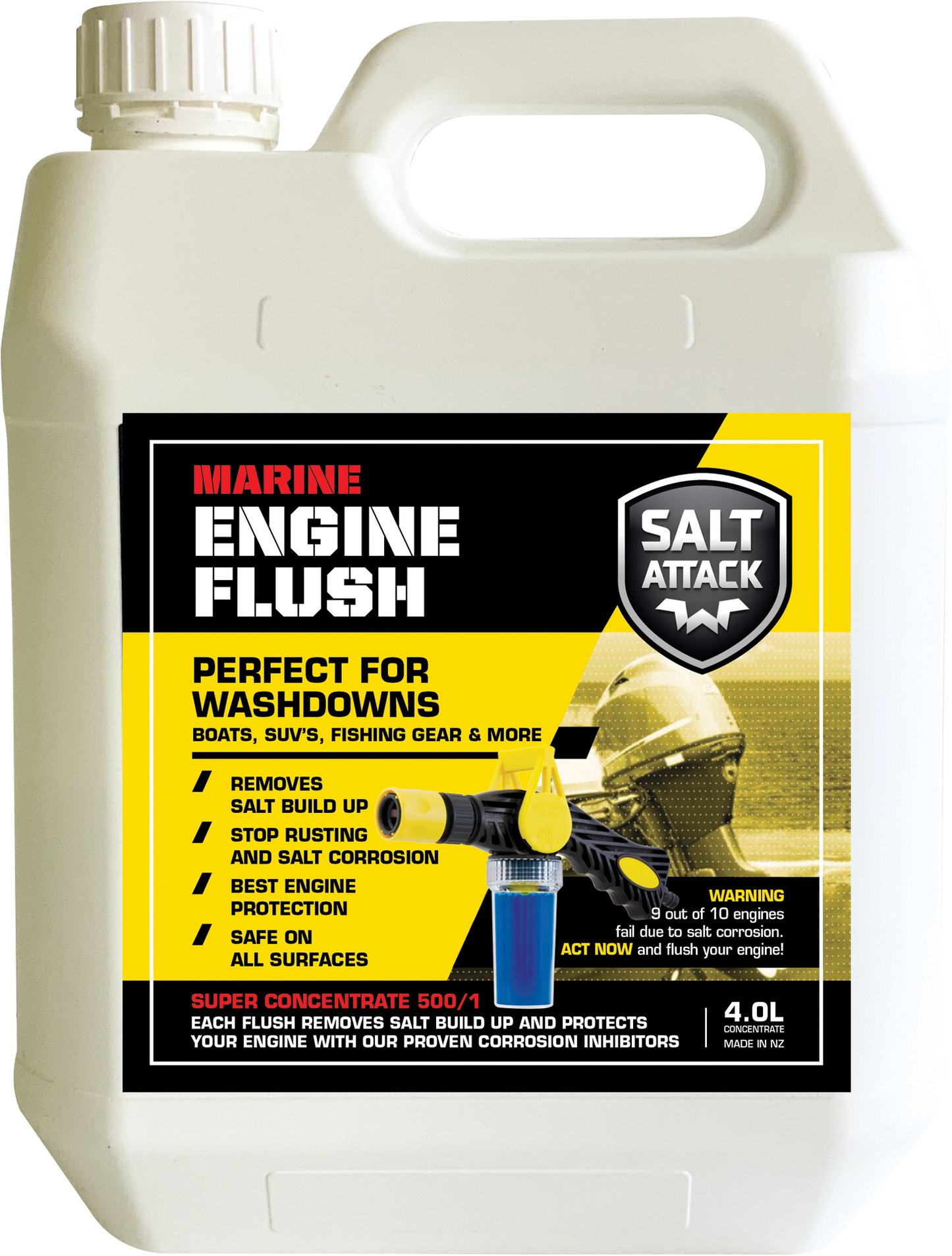Salt Attack Marine Engine Flush Concentrate 4Litre image 0
