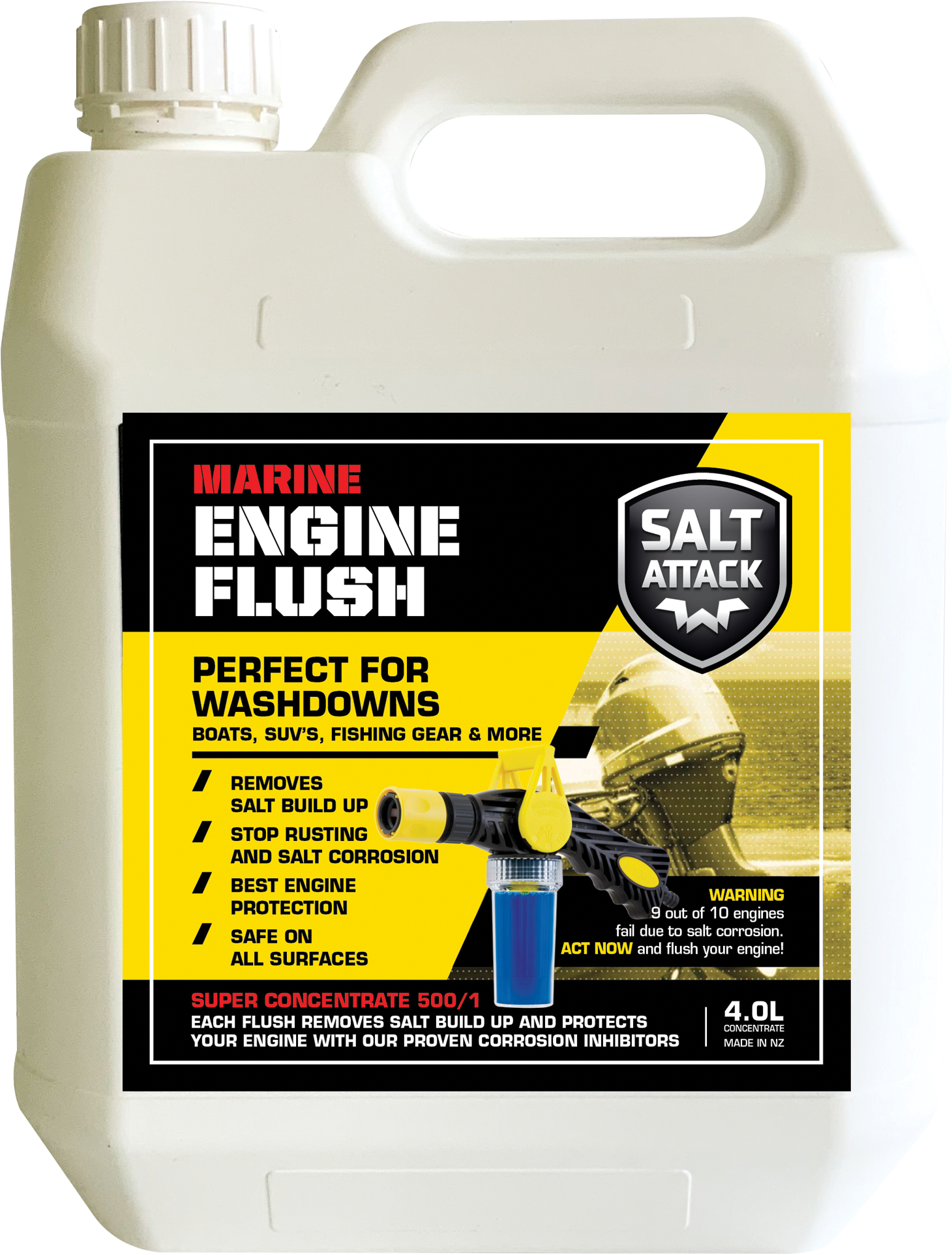 Salt Attack Marine Engine Flush Concentrate 4Litre image 0