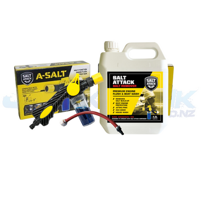 Salt Attack Kit Yamaha/Seadoo/Kawasaki - YAMAHA/RED/4LTR image